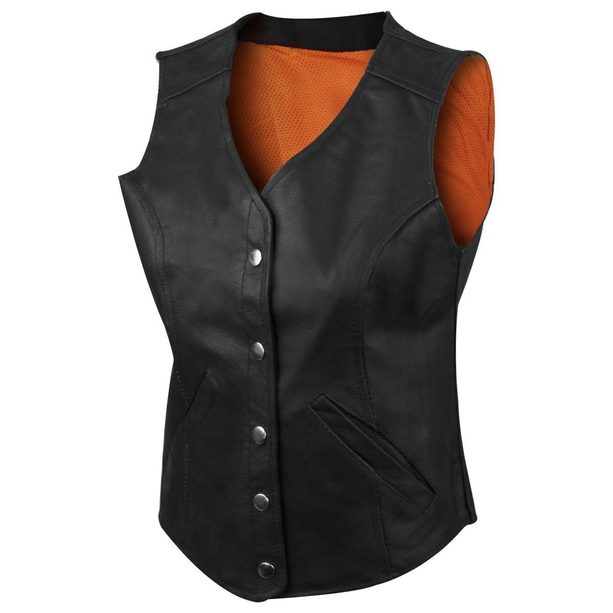 Gilet in pelle da donna